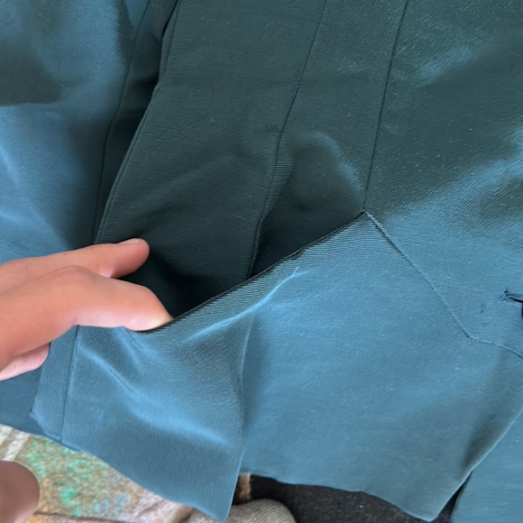 Gorgeous green made in Italy Barneys New York vintage blazer size 10 - Picture 5 of 7